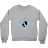 Baby Boy with Heart Any Name Customized Crewneck Sweatshirt