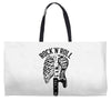 rock and roll Weekender Totes