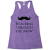 staching through the snow Racerback Tank