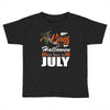 Halloween Kings Are Born In July Toddler T-shirt