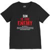 Sin Is The Enemy V-Neck Tee