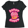 donut ghost Women's Triblend Scoop T-shirt