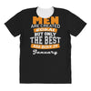 all men are created equal but only the best are born in january All Over Women's T-shirt