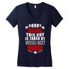 sorry girls this guy is taken by super sexy nurse Women's V-Neck T-Shirt