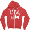tats and cats Zipper Hoodie