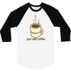 funny retro coffee 3/4 Sleeve Shirt