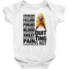 super saiyan quitting is not Baby Bodysuit