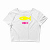 big fish little fish cardboard box Crop Top