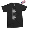 beard length chart funny professor grandpa mustache humor Exclusive T-shirt