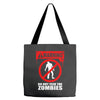 zombie  do not feed the zombies fun Tote Bags