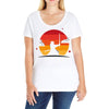 Samurai Sunset Ladies Curvy T-Shirt