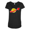 the spaceman logo Maternity Scoop Neck T-shirt