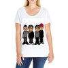 dobre twins dobre brother Ladies Curvy T-Shirt