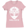 alien believe Ladies Fitted T-Shirt