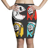 pac skull copy Pencil Skirts