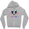 kirby gamer geek snes Zipper Hoodie