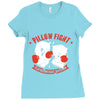 pillow fight, featherweight division Ladies Fitted T-Shirt