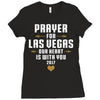 Prayer for Las Vegas, Our Heart Is With You, 2017 Ladies Fitted T-Shirt
