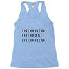 dad in binary code Racerback Tank