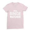 binge watcher Ladies Fitted T-Shirt