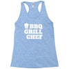 bbq grill chef Racerback Tank