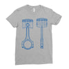 sketch of piston Ladies Fitted T-Shirt