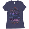stolze mama einer grossartigen tochter hoodie Ladies Fitted T-Shirt