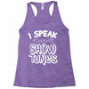 I Speak Fluent Show Tunes Racerback Tank