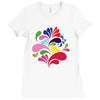 colorful art Ladies Fitted T-Shirt