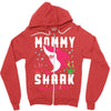 mommy shark doo doo doo family matching Zipper Hoodie