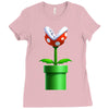 nintendo mario brothers piranha plant Ladies Fitted T-Shirt