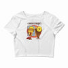 posh pizza (colab with rpadame) Crop Top
