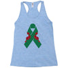 liver ribbon and rose Racerback Tank