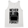 never forget floppy disk Tank Top