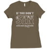 if you don't sin jesus died for nothing Ladies Fitted T-Shirt
