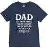 I Love You Dad V-Neck Tee