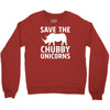save the chubby unicorns Crewneck Sweatshirt