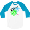 guitar retro music 3/4 Sleeve Shirt