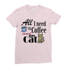 coffee cat Ladies Fitted T-Shirt