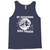 my dachshund rides shotgun Tank Top