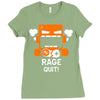rage quit Ladies Fitted T-Shirt