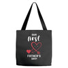 Our First Father's Day! Baby Girl Tote Bags