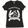 personalised pony horse and rider Ladies Fitted T-Shirt