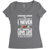 carcinoid cancer is a journey i never planed or asked for but i choose Women's Triblend Scoop T-shirt