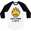 saiyan life 3/4 Sleeve Shirt