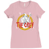 the grey Ladies Fitted T-Shirt