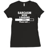 sarcasm now loading Ladies Fitted T-Shirt