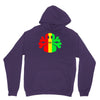rasta skull and crossbones Unisex Hoodie