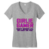 girlie gamer Women's V-Neck T-Shirt