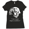 albert einstein's non believer Ladies Fitted T-Shirt